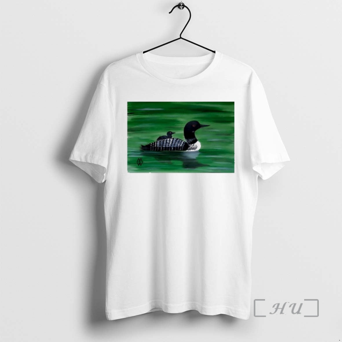 Officials Common Loon With Baby On Back T-Shirts, Hoodie, Sweatshirt | PopFlextees.com