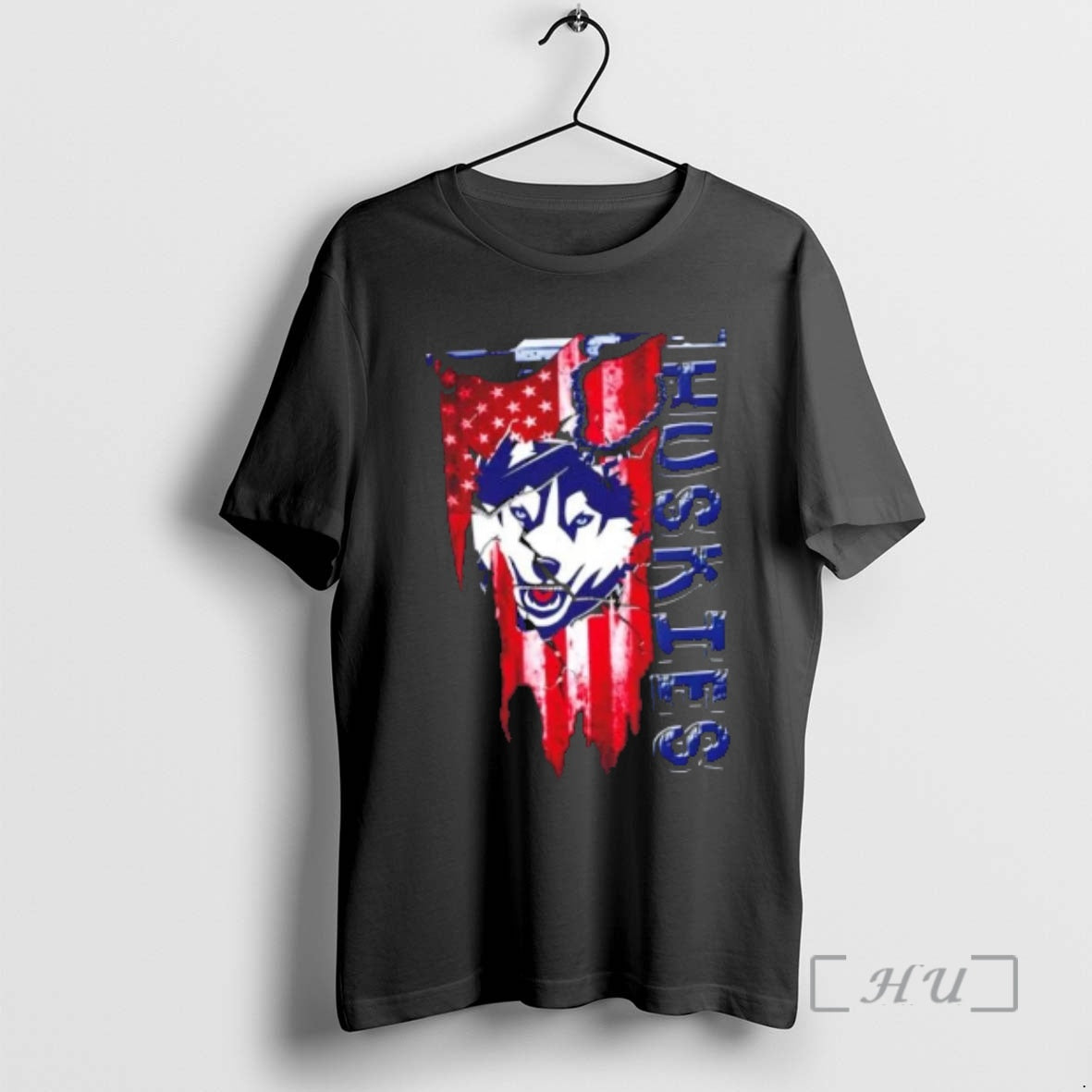 Officials Connecticut Huskies Football Battle Shattered Usa Flag Rip Design T-Shirts, Hoodie, Sweatshirt | PopFlextees.com
