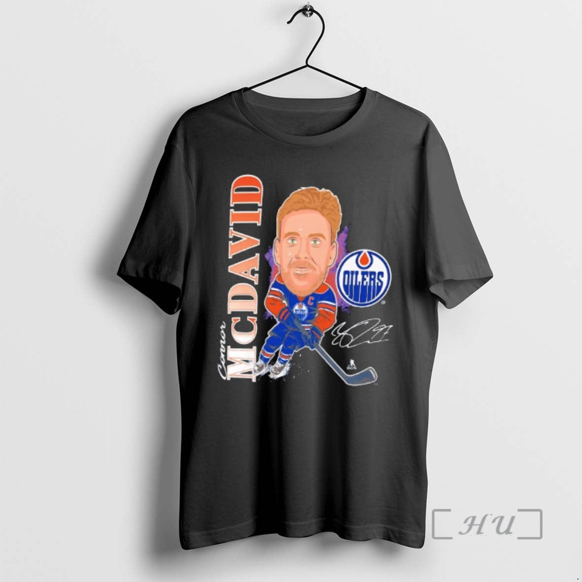 Officials Connor Mcdavid Edmonton Oilers Player Action Signature T-Shirts, Hoodie, Sweatshirt | PopFlextees.com