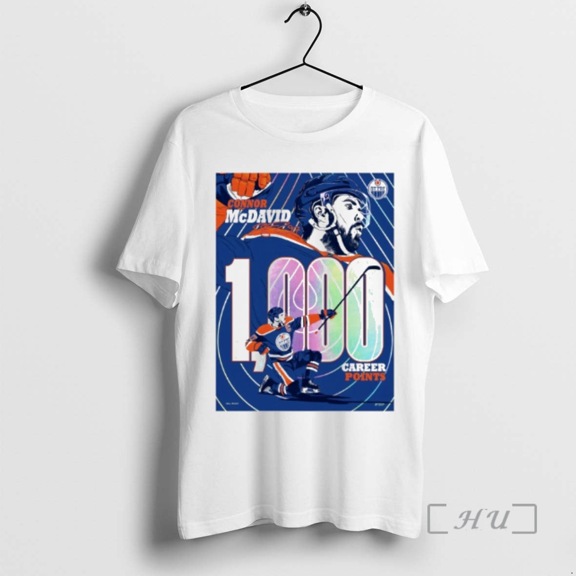 Officials Connor Mcdavid Edmonton Oilers 1000 Career Nhl Points Milestone T-Shirts, Hoodie, Sweatshirt | PopFlextees.com