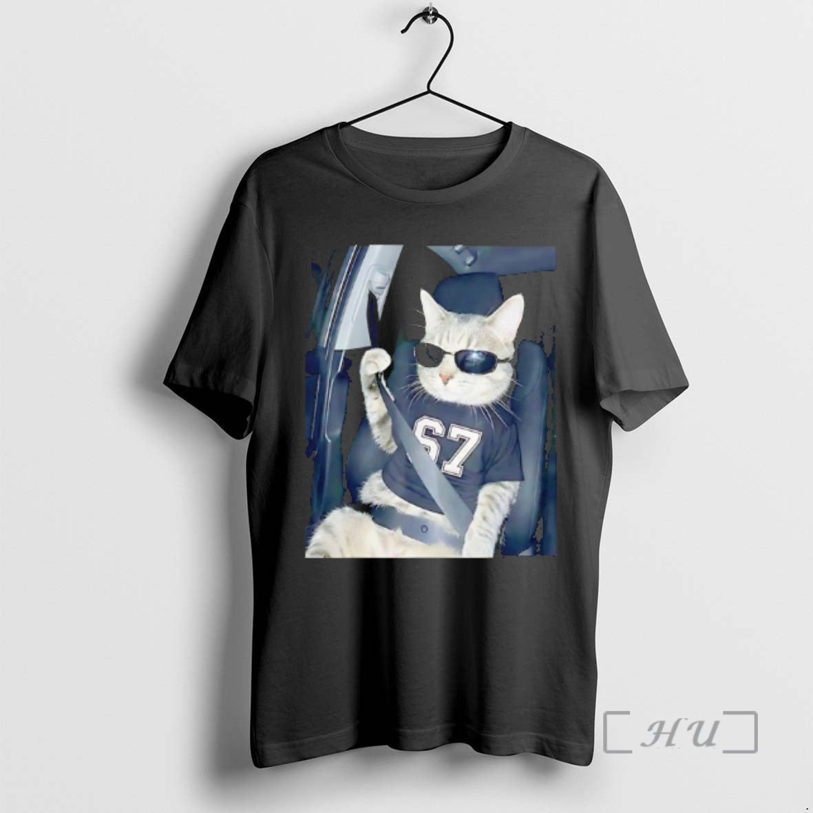 Officials Cool Cat Wearing Tee 6 7 And Sunglasses Buckle Up Meme Premium T Shirts Hoodie, Sweatshirt | PopFlextees.com