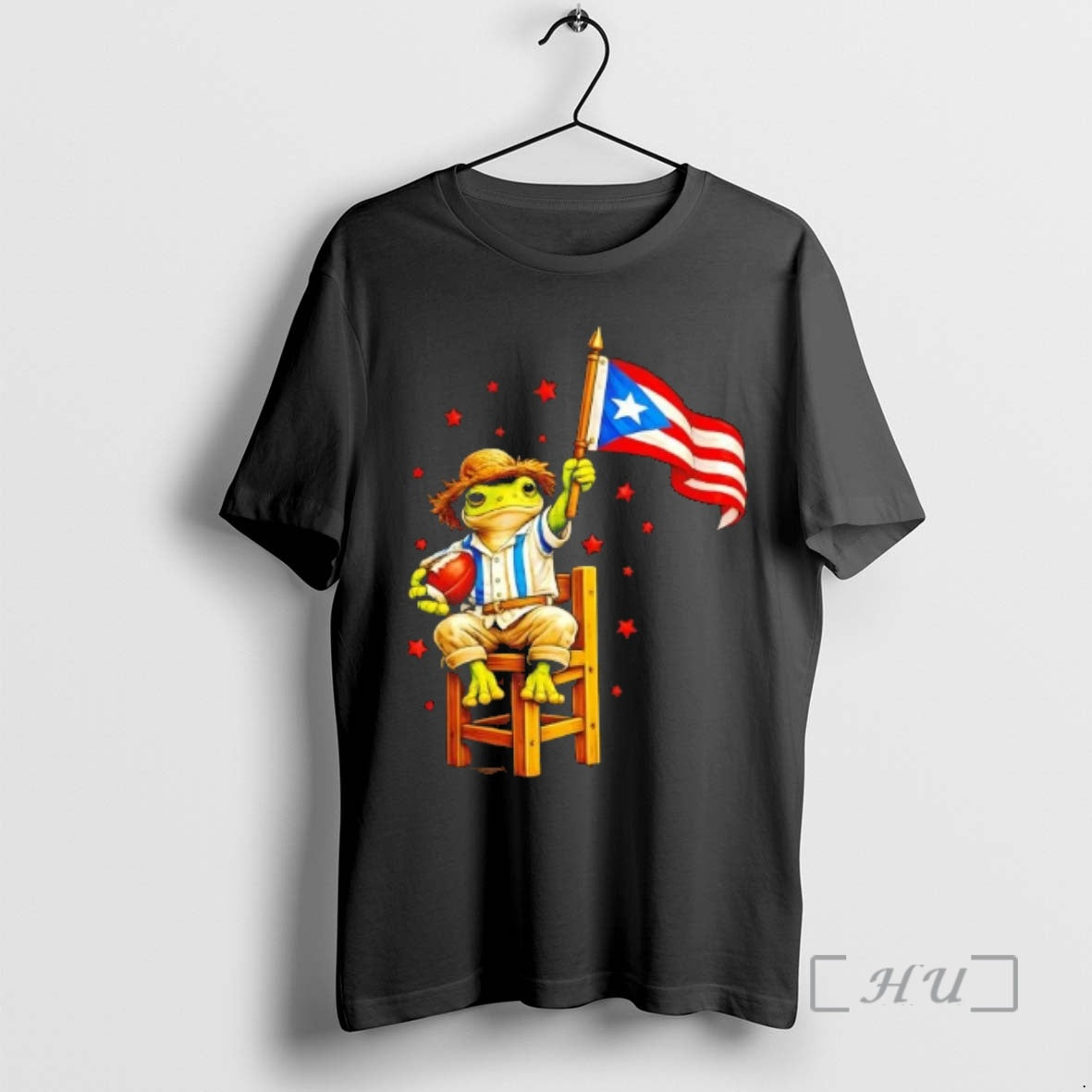 Officials Coqui Frog Football Fan Puerto Rico Flag T-Shirts, Hoodie, Sweatshirt | PopFlextees.com