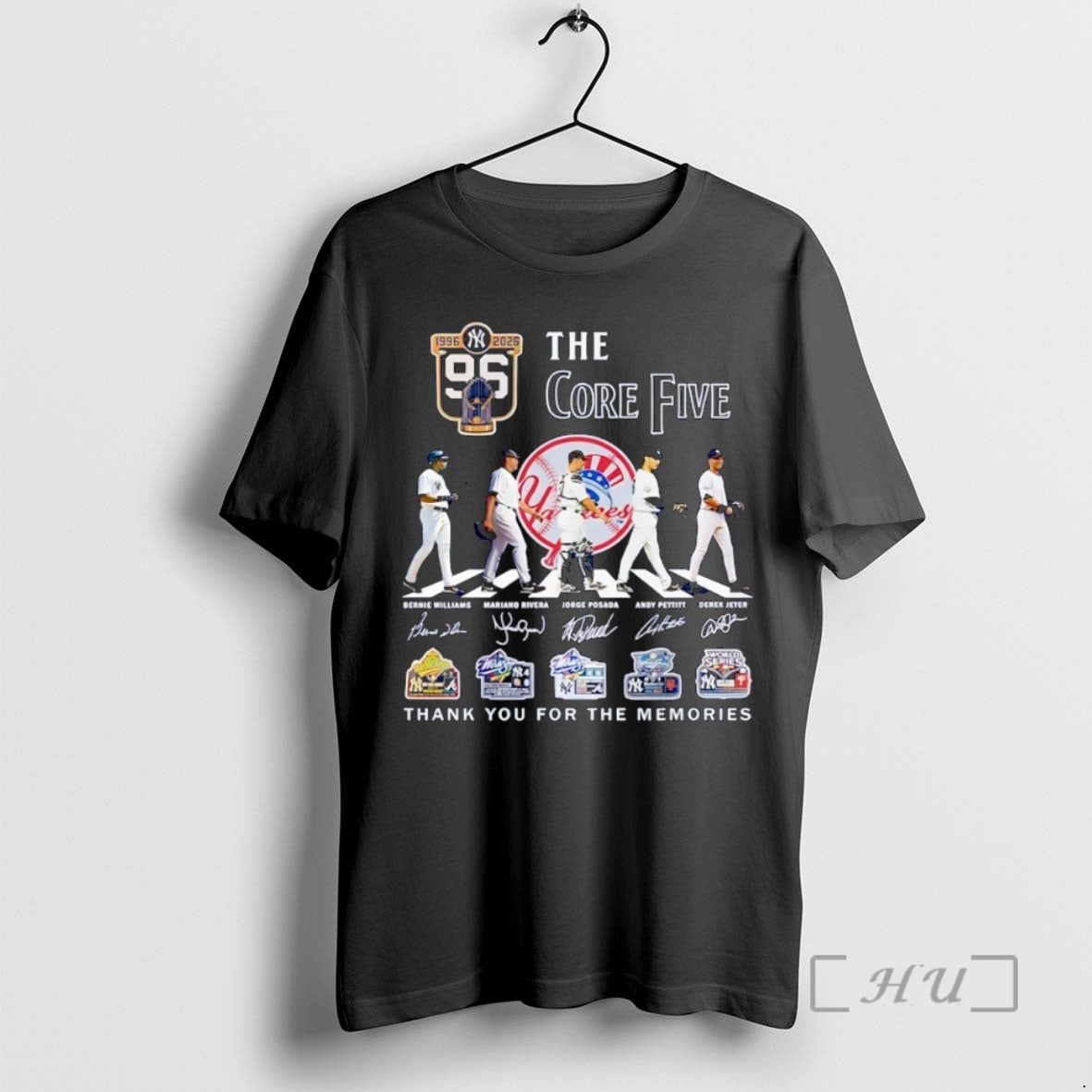 Officials Core Five 1996 2026 Jeter Rivera Petitt Williams Posada New York Yankees Baseball Abbey T-Shirts, Hoodie, Sweatshirt