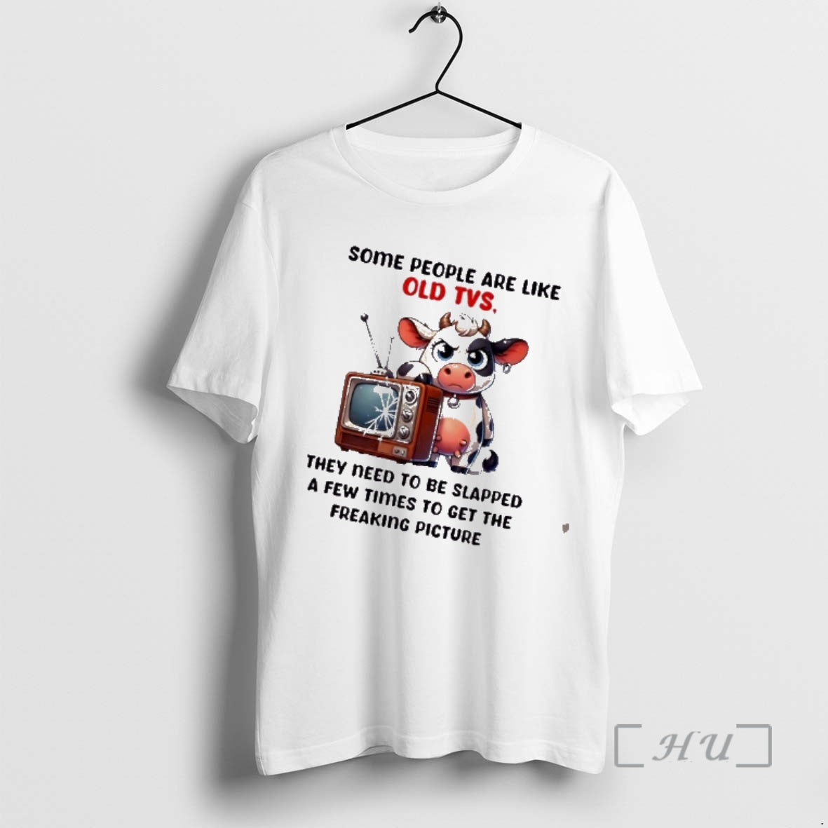 Officials Cow Some People Are Like Old Tvs They Need To Be Slapped A Few T-Shirts, Hoodie, Sweatshirt | PopFlextees.com