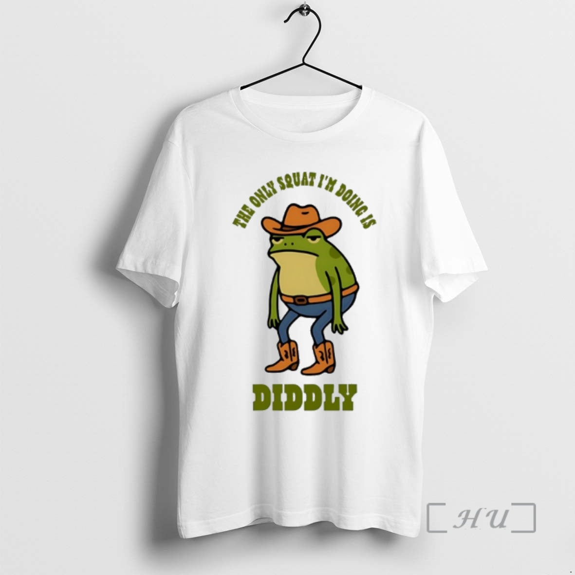 Officials Cowboy Frog The Only Squat Im Doing Is Diddly T-Shirts, Hoodie, Sweatshirt | PopFlextees.com