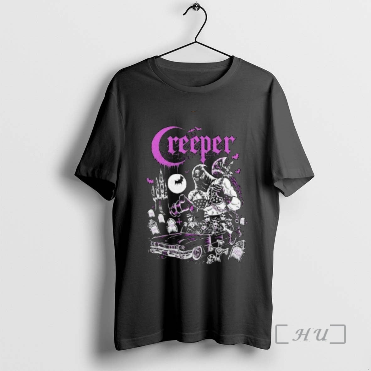 Officials Creeper Mistress Of Death Car Horror Circle Black T-Shirts, Hoodie, Sweatshirt | PopFlextees.com
