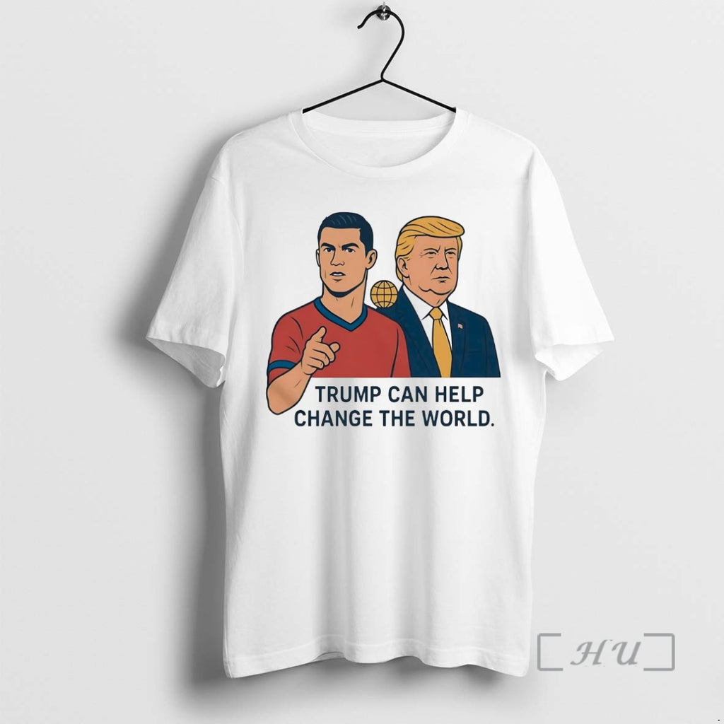 Officials Cristiano Ronaldo Trump Can Help Change The World T-Shirts, Hoodie, Sweatshirt | PopFlextees.com