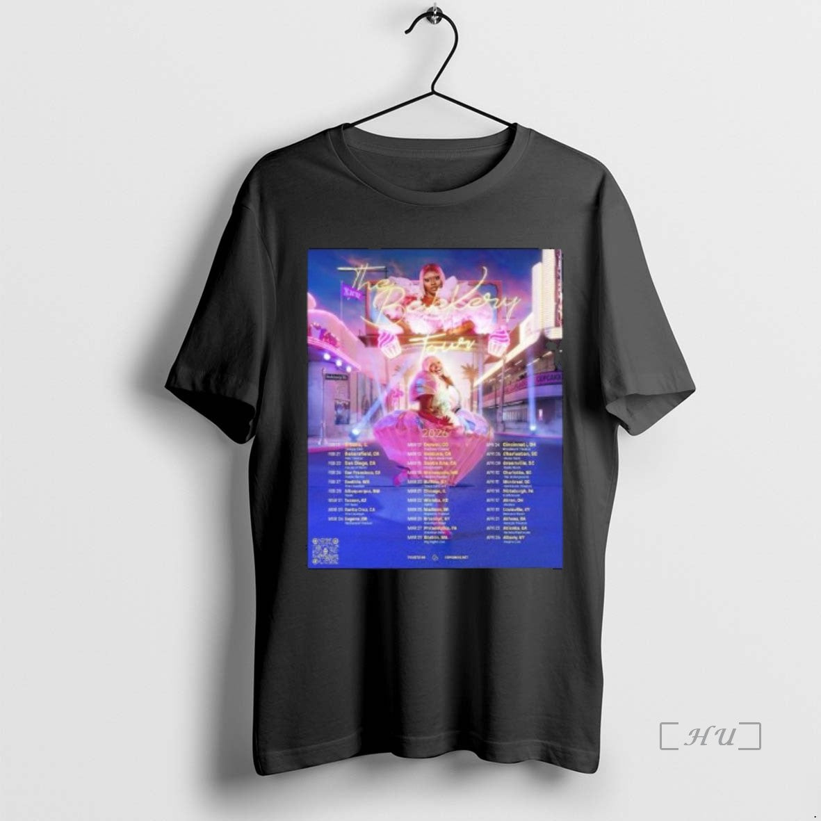 Officials Cupcakke The Bakery Tour 2026 North American Schedule Dates Long Sleve Premium T Shirts Hoodie, Sweatshirt
