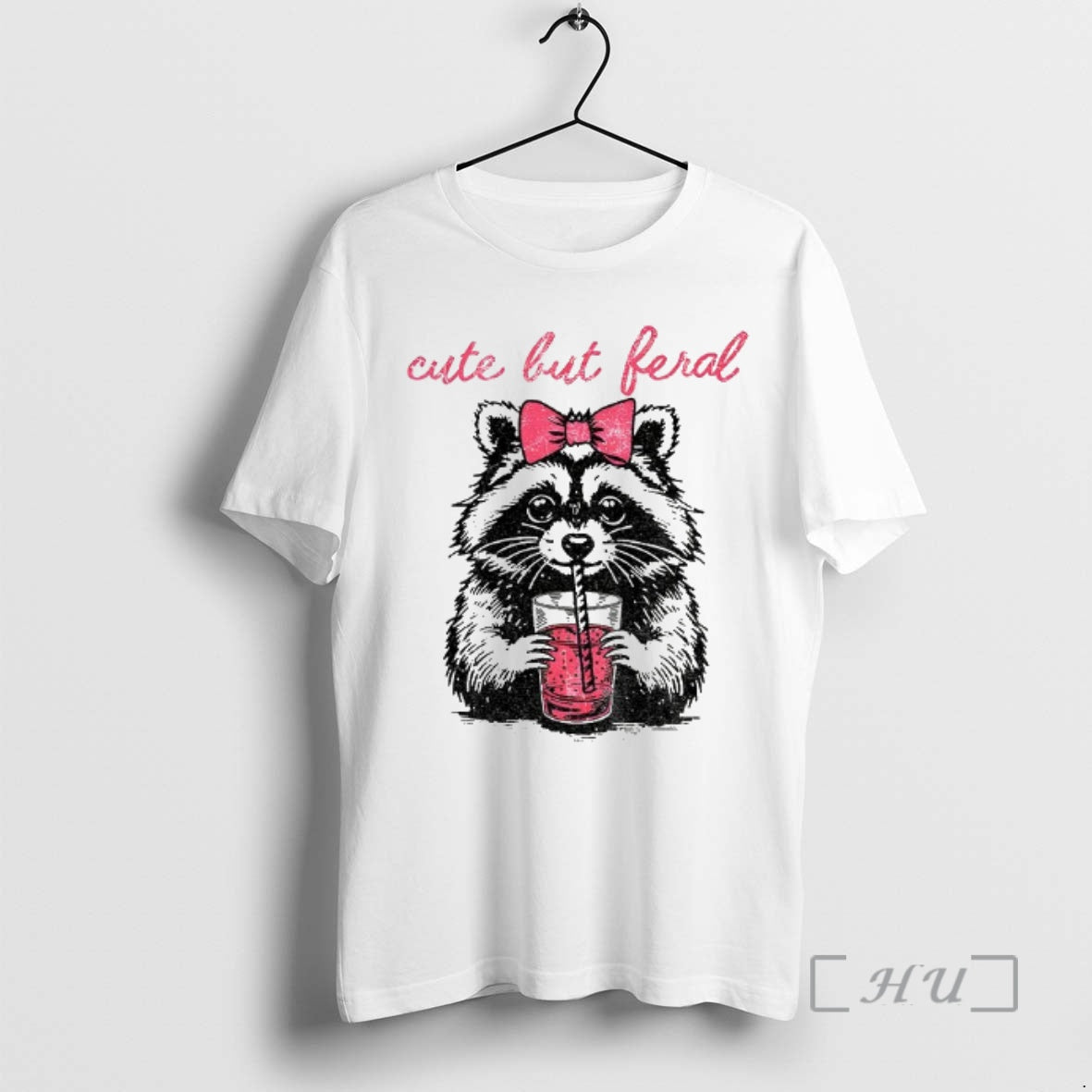 Officials Cute Raccoon Cute But Feral T-Shirts, Hoodie, Sweatshirt