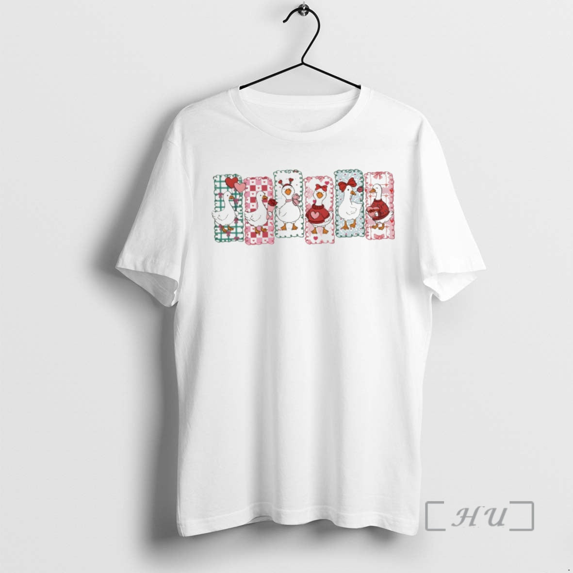 Officials Cute Valentine Goose Coquette Valentines Day T-Shirts, Hoodie, Sweatshirt | PopFlextees.com