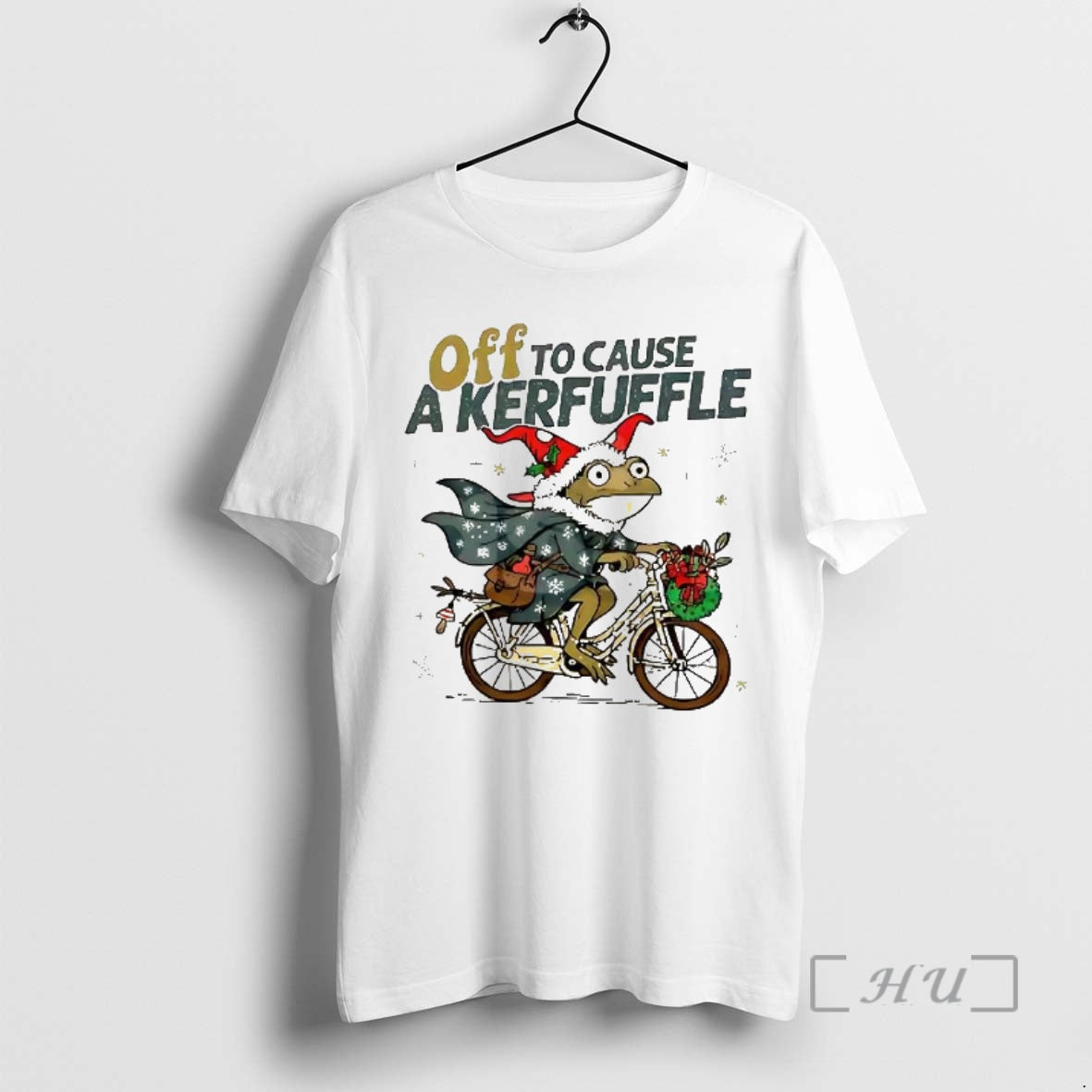Officials Cycling Frog Off To Cause Kerfuffle Christmas T-Shirts, Hoodie, Sweatshirt | PopFlextees.com