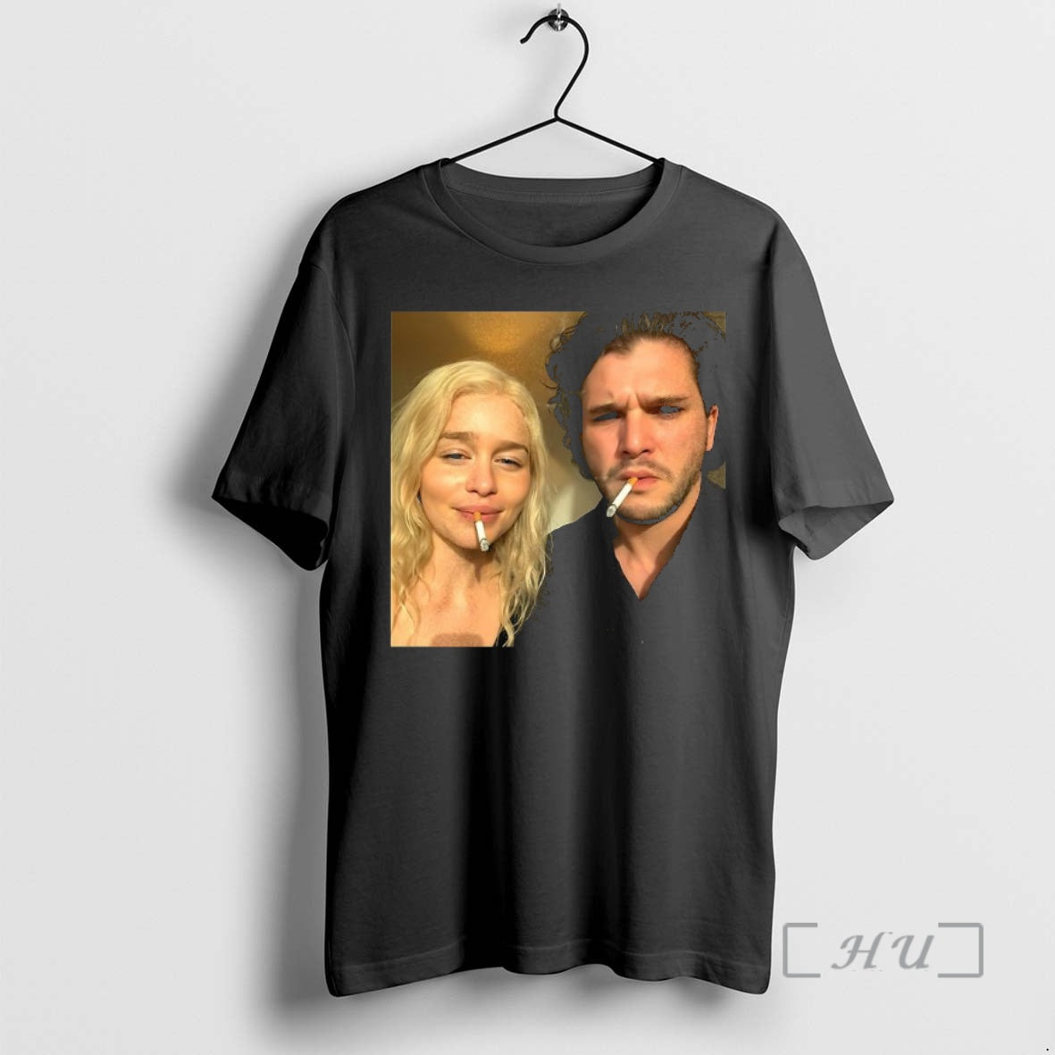 Officials Daenerys Targaryen And Jon Snow Smoking Game Of Thrones Meme Premium T Shirts Sweater Hoodie, Sweatshirt