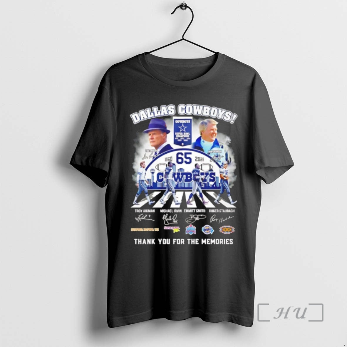 Officials Dallas Cowboys 65th Anniversary 1960 2025 Thank You Signatures T-Shirts, Hoodie, Sweatshirt | PopFlextees.com