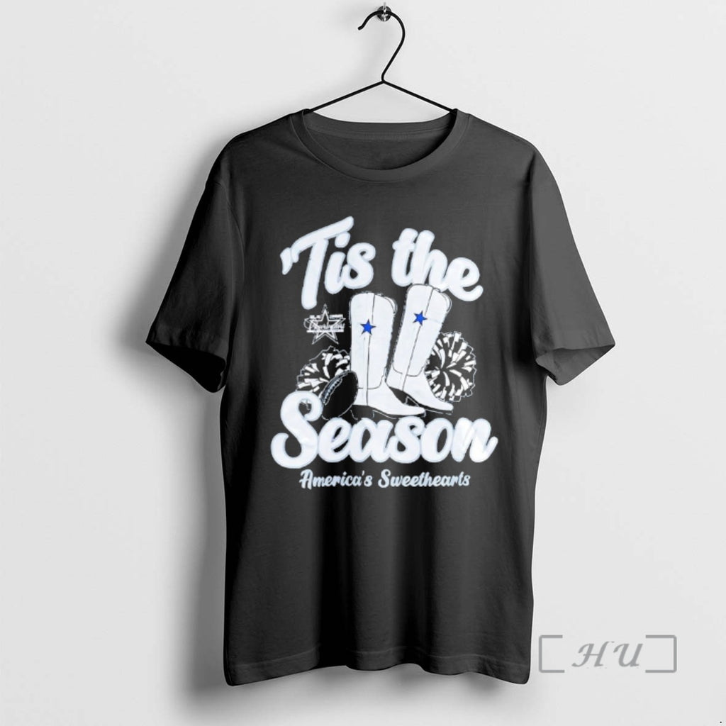 Officials Dallas Cowboys Tis The Season Americas Sweethearts 2025 T-Shirts, Hoodie, Sweatshirt | PopFlextees.com