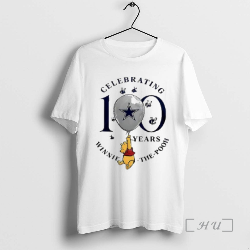 Officials Dallas Cowboys X Winnie The Pooh 100th Anniversary T-Shirts, Hoodie, Sweatshirt | PopFlextees.com