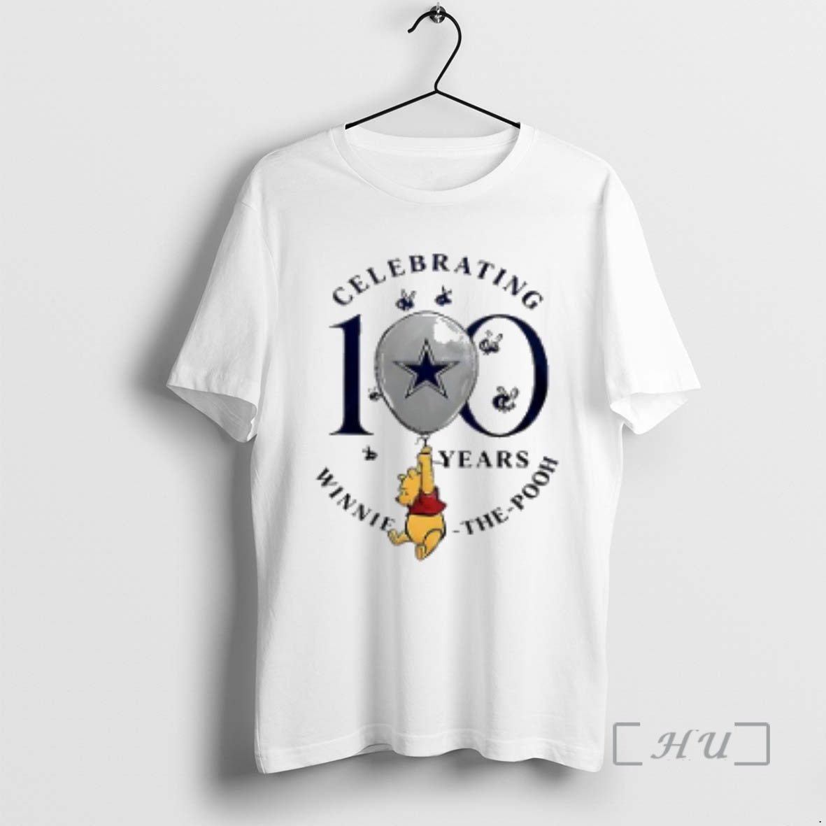 Officials Dallas Cowboys X Winnie The Pooh 100th Anniversary T-Shirts, Hoodie, Sweatshirt | PopFlextees.com