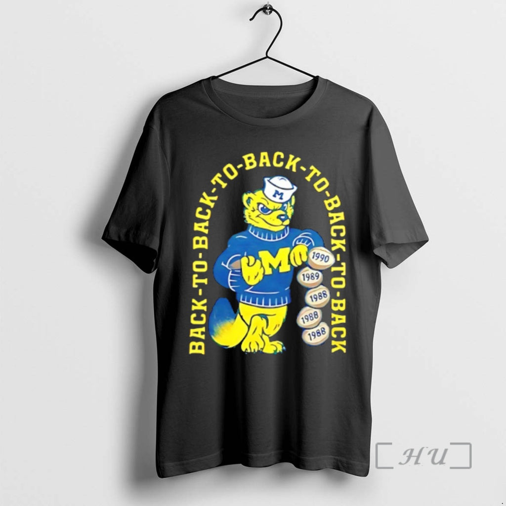 Officials Dave Portnoy Michigan Wolverines Back To Back To Back 5 Time Champions Premium T-Shirts, Hoodie, Sweatshirt