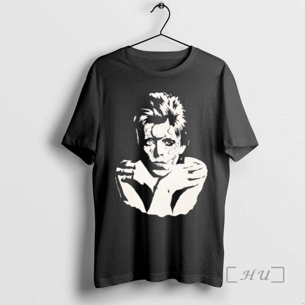Officials David Bowie Portrait Classic Retro Black T-Shirts, Hoodie, Sweatshirt | PopFlextees.com