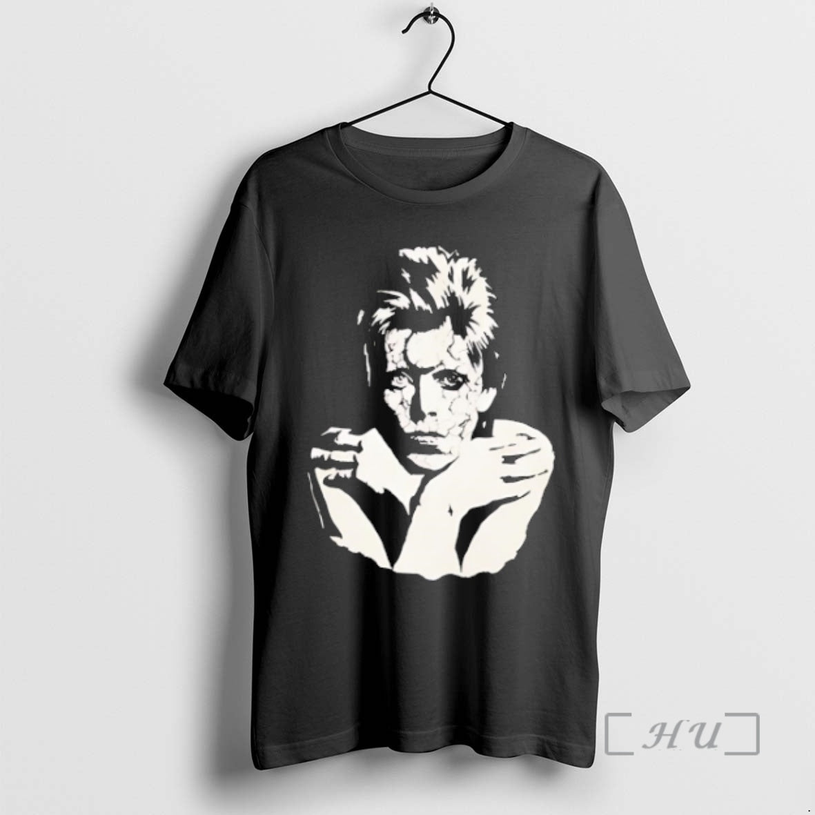 Officials David Bowie Portrait Classic Retro Black T-Shirts, Hoodie, Sweatshirt | PopFlextees.com