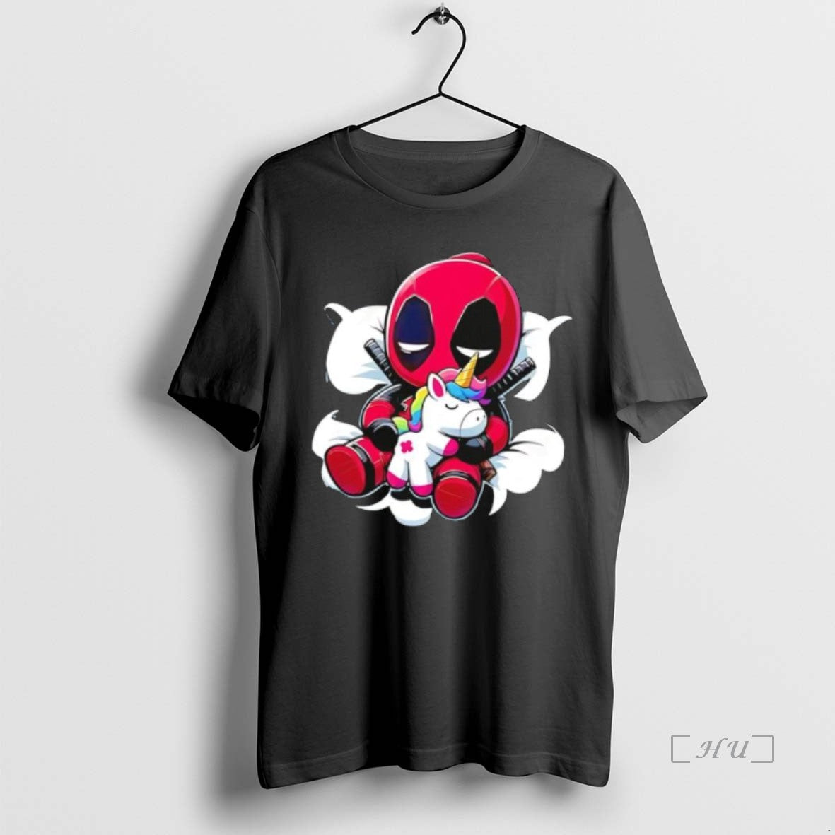 Officials Deadpool Hug The Unicorn Cartoon T-Shirts, Hoodie, Sweatshirt | PopFlextees.com