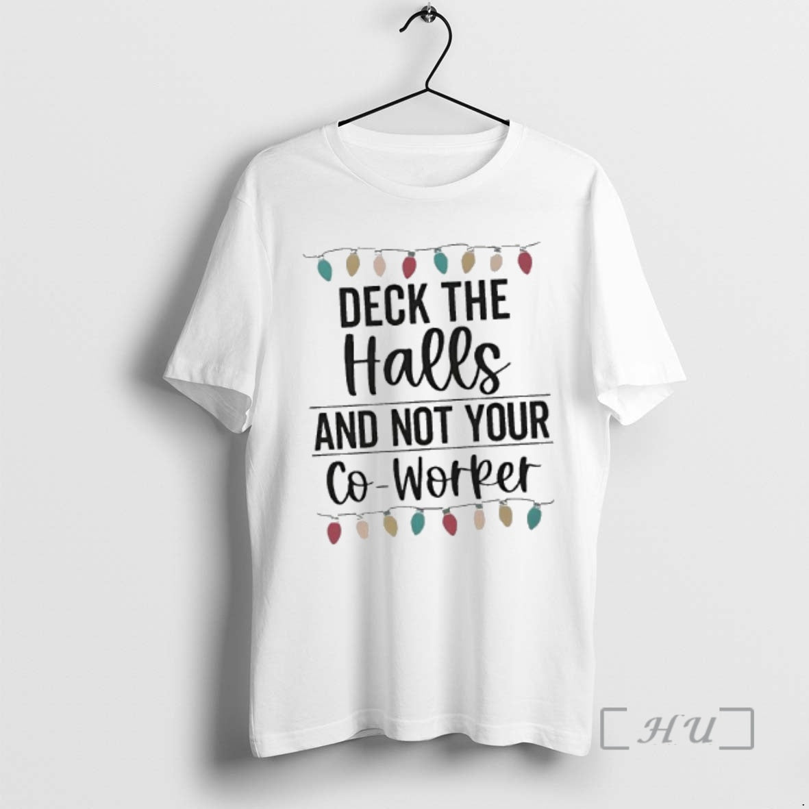 Officials Deck The Halls And Not Your Co Worker Christmas Lights Premium T Shirts Sweater Hoodie, Sweatshirt
