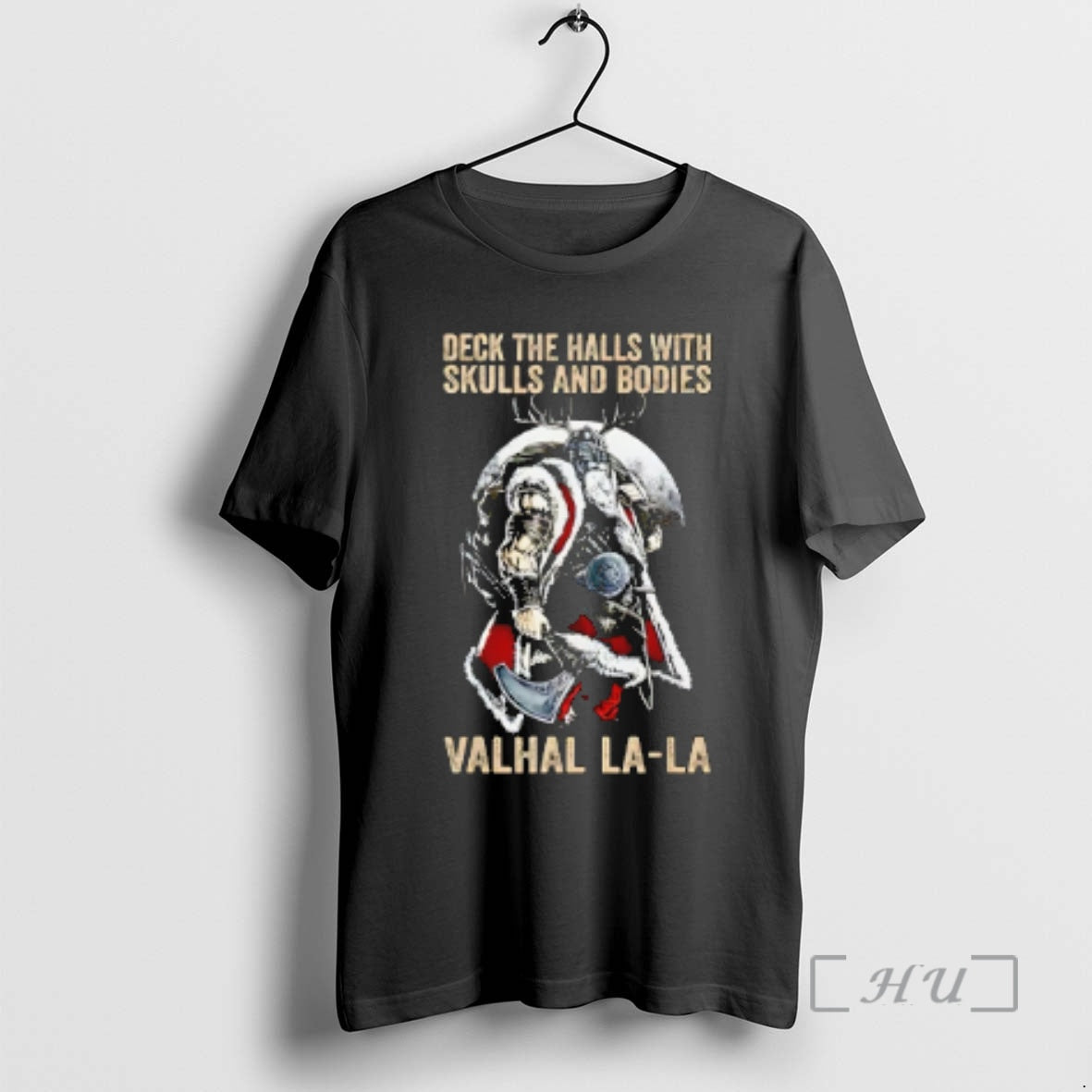 Officials Deck The Halls With Skulls And Bodies Valhal La La Premium T Shirts Sweater Hoodie, Sweatshirt | PopFlextees.com