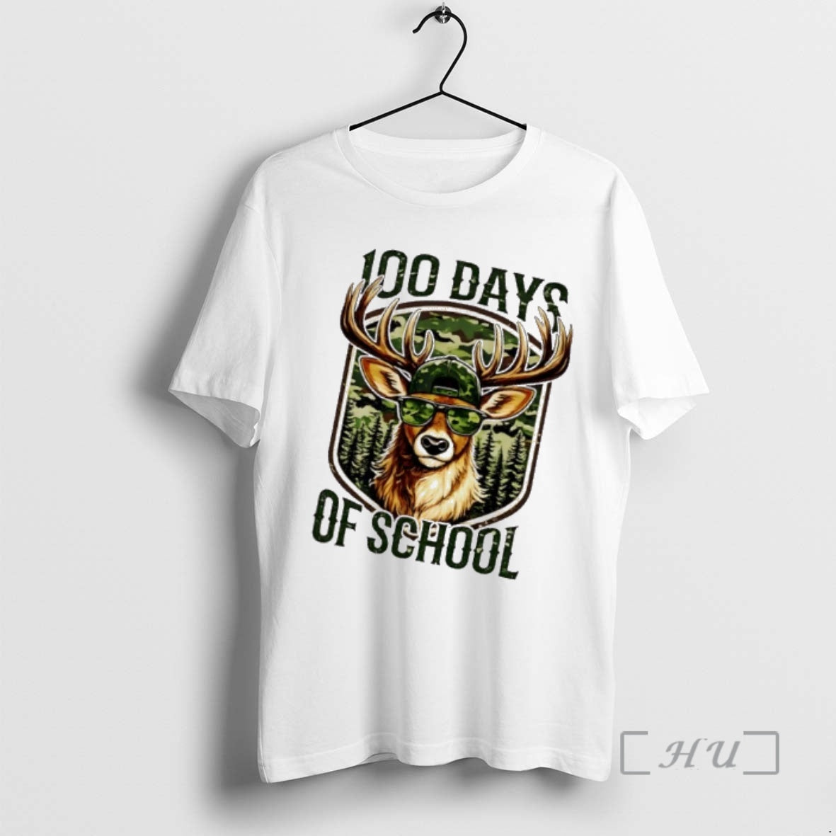 Officials Deer 100 Days Of School Student Teacher 100th Day T-Shirts, Hoodie, Sweatshirt | PopFlextees.com
