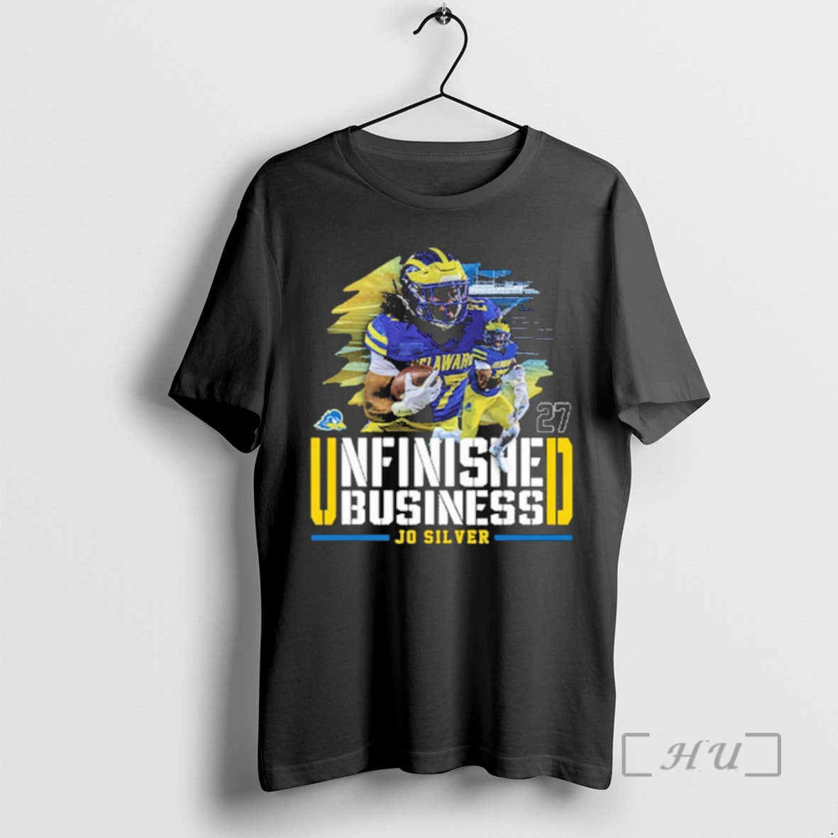 Officials Delaware Fightin Blue Hens Ncaa Football Jo Silver Unfinished Business T-Shirts, Hoodie, Sweatshirt