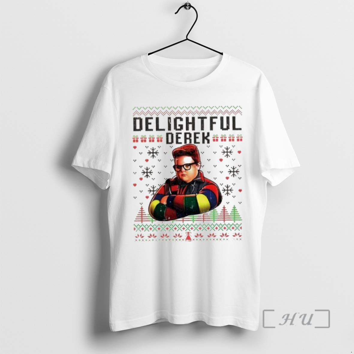 Officials Delightful Derek Ugly Christmas Ornaments T-Shirts, Hoodie, Sweatshirt | PopFlextees.com