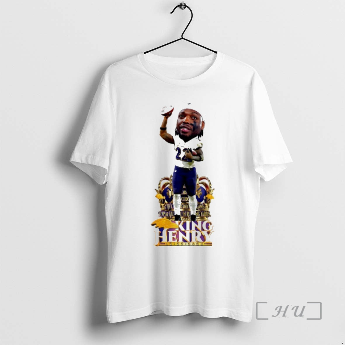 Officials Derrick Henry Baltimore Ravens Historic Night Caricature T-Shirts, Hoodie, Sweatshirt | PopFlextees.com
