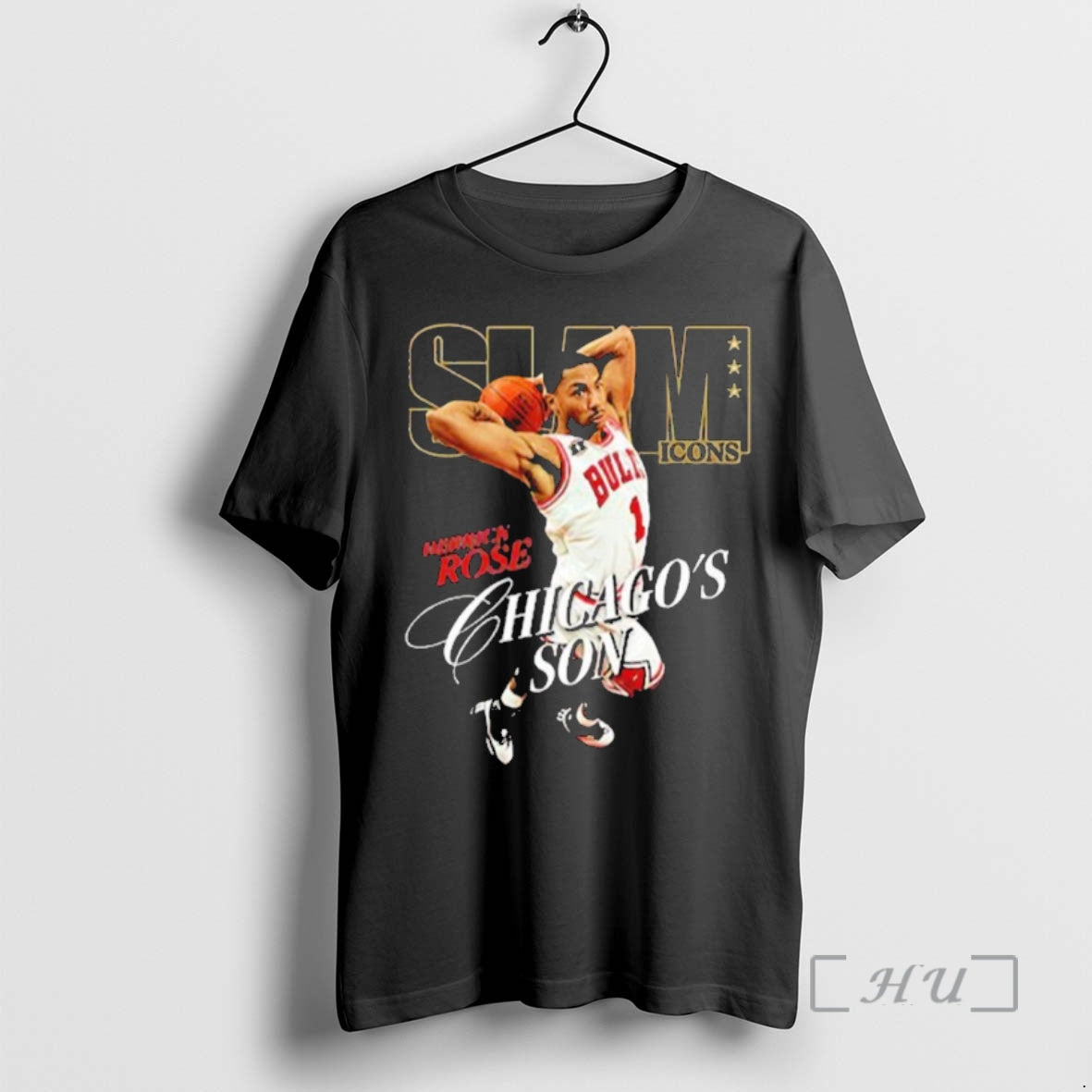 Officials Derrick Rose Chicagos Son Slam Icons T-Shirts, Hoodie, Sweatshirt | PopFlextees.com