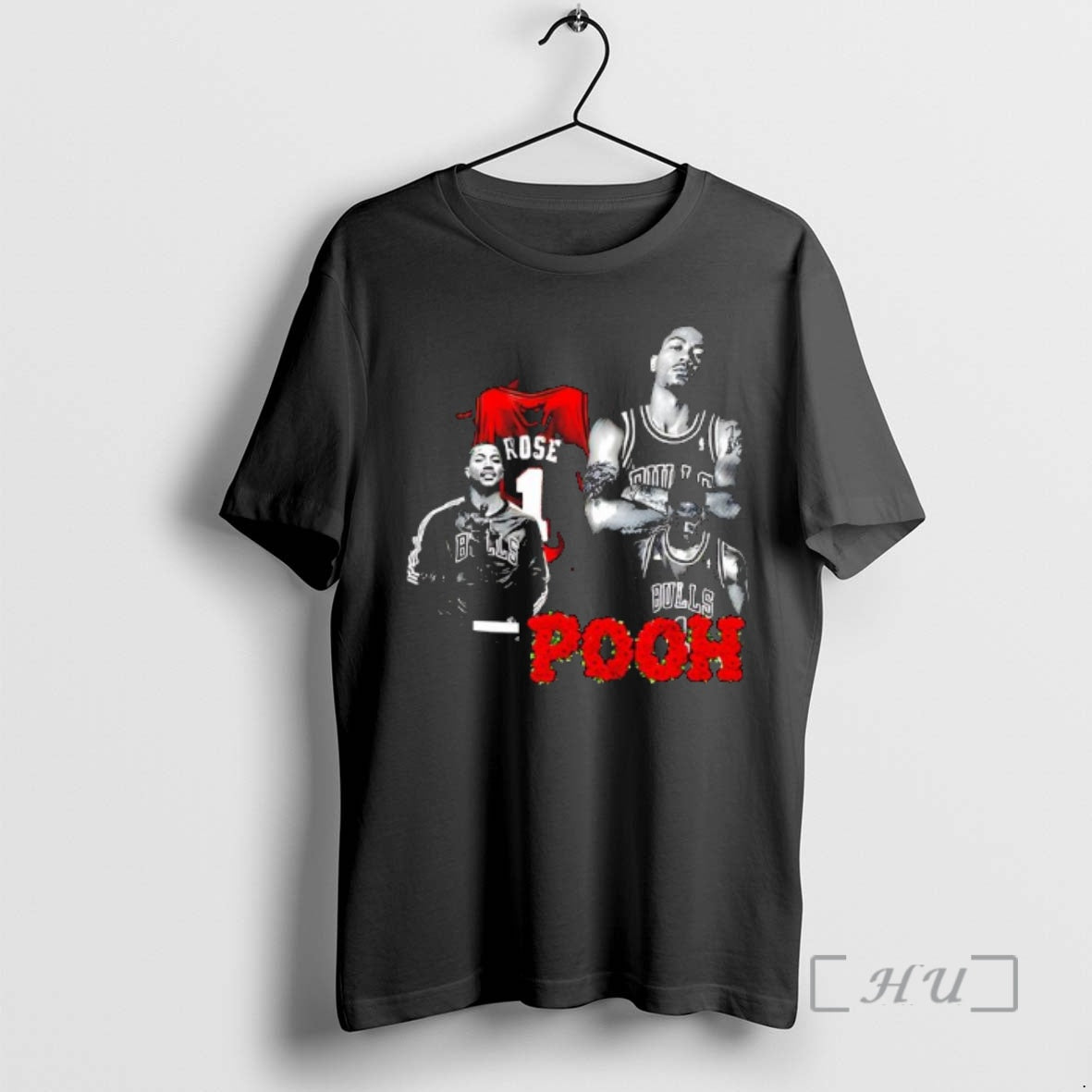 Officials Derrick Rose Pooh Chicago Bulls Professional Basketball Player T-Shirts, Hoodie, Sweatshirt | PopFlextees.com