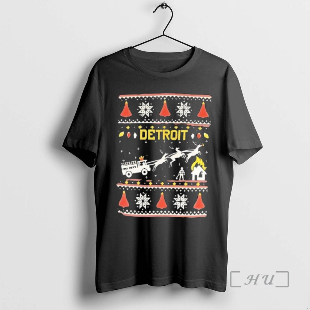 Officials Detroit Firemens Benevolent Fund Ugly Holiday T-Shirts, Hoodie, Sweatshirt | PopFlextees.com