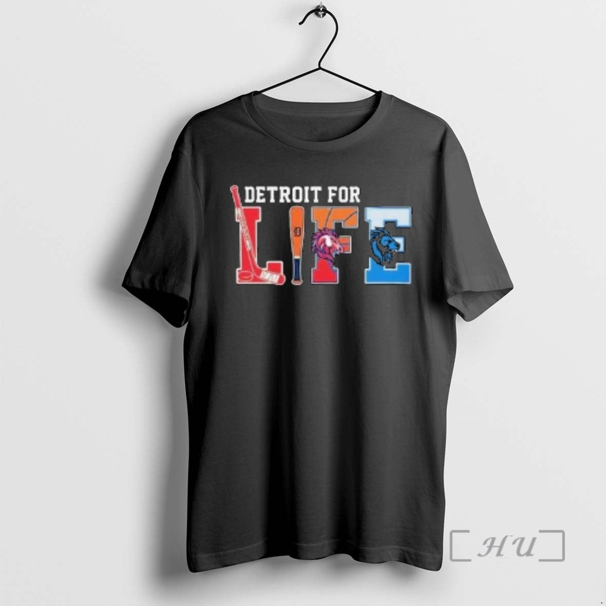 Officials Detroit For Life Sports Teams Tigers Lions Red Wings Pistons Circle Black Premium T-Shirts, Hoodie, Sweatshirt
