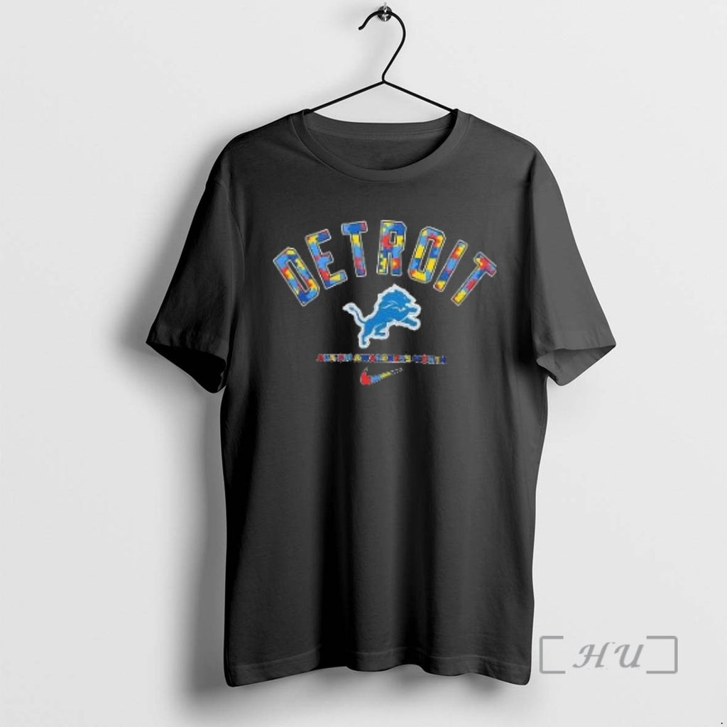 Officials Detroit Lions Autism Awareness Month They Not Like Us 3d Premium T Shirts Sweater Hoodie, Sweatshirt