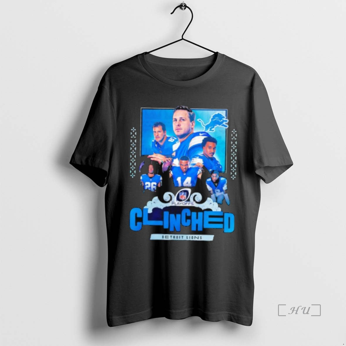 Officials Detroit Lions Clinched Playoffs Stylish T-Shirts, Hoodie, Sweatshirt | PopFlextees.com