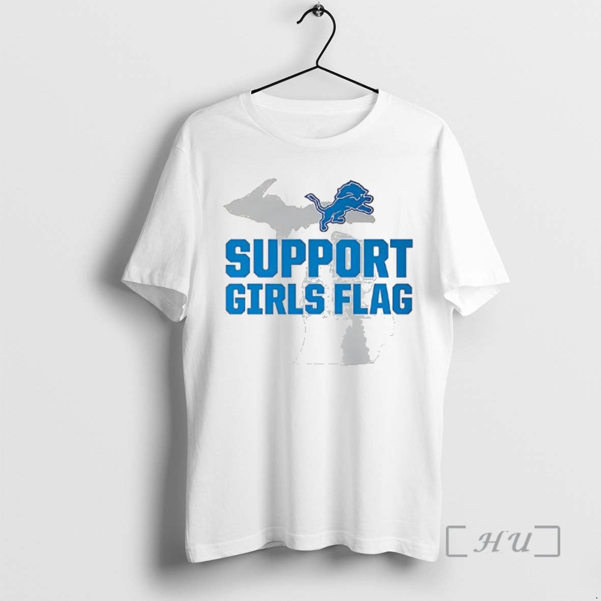 Officials Detroit Lions Support Girls Flag T-Shirts, Hoodie, Sweatshirt | PopFlextees.com