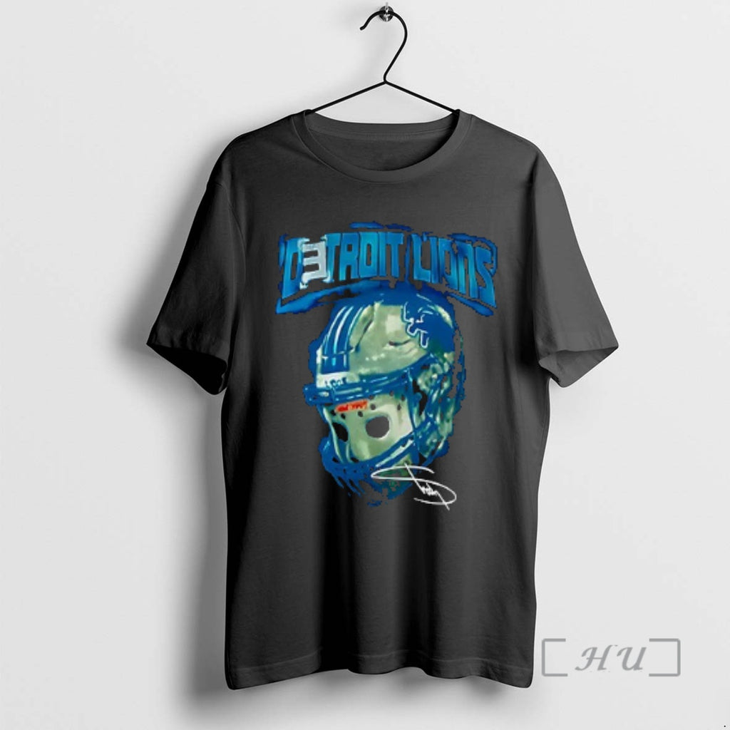 Officials Detroit Lions X Eminem Thanksgiving Halftime Show Logo Helmet Signature Premium T Shirts Sweater Hoodie, Sweatshirt