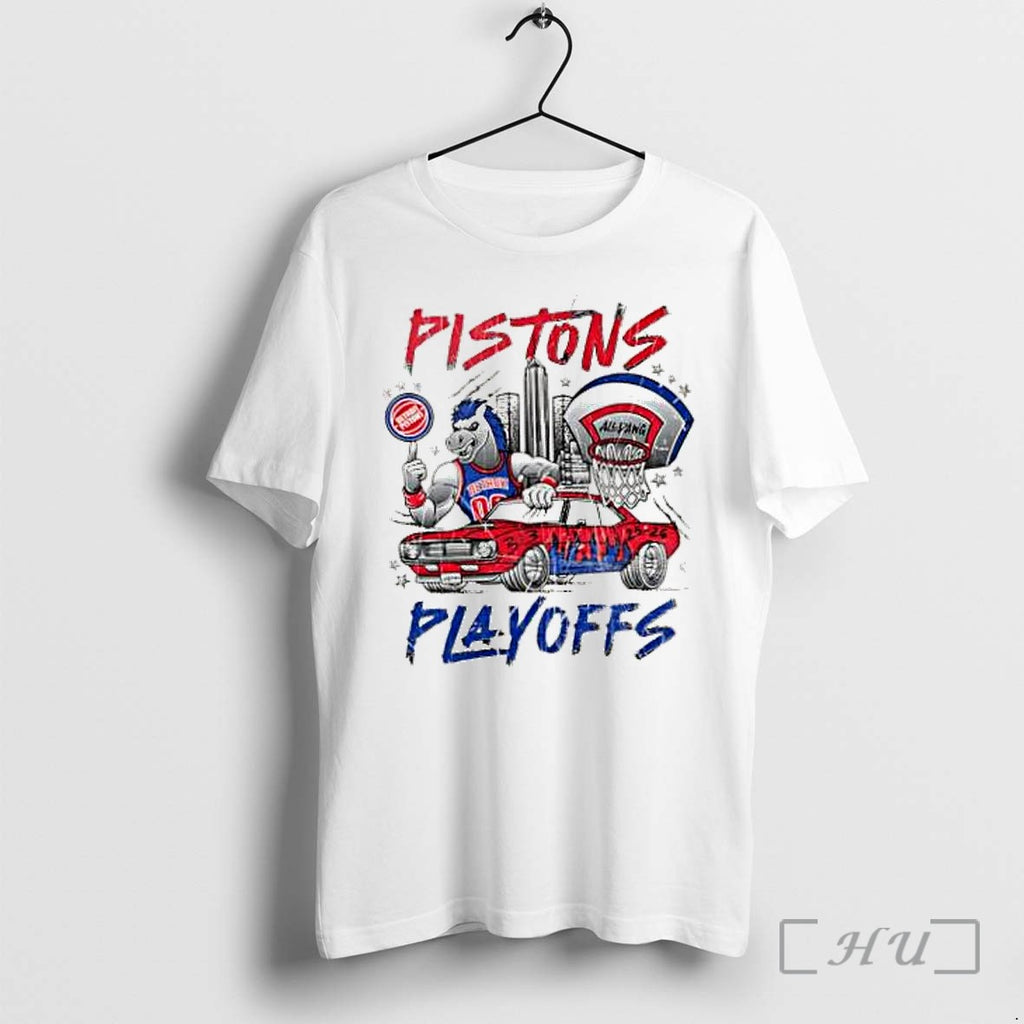 Officials Detroit Pistons Hoop Horse 20250 2026 Playoffs All Dawg Basketball Team Premium T Shirts