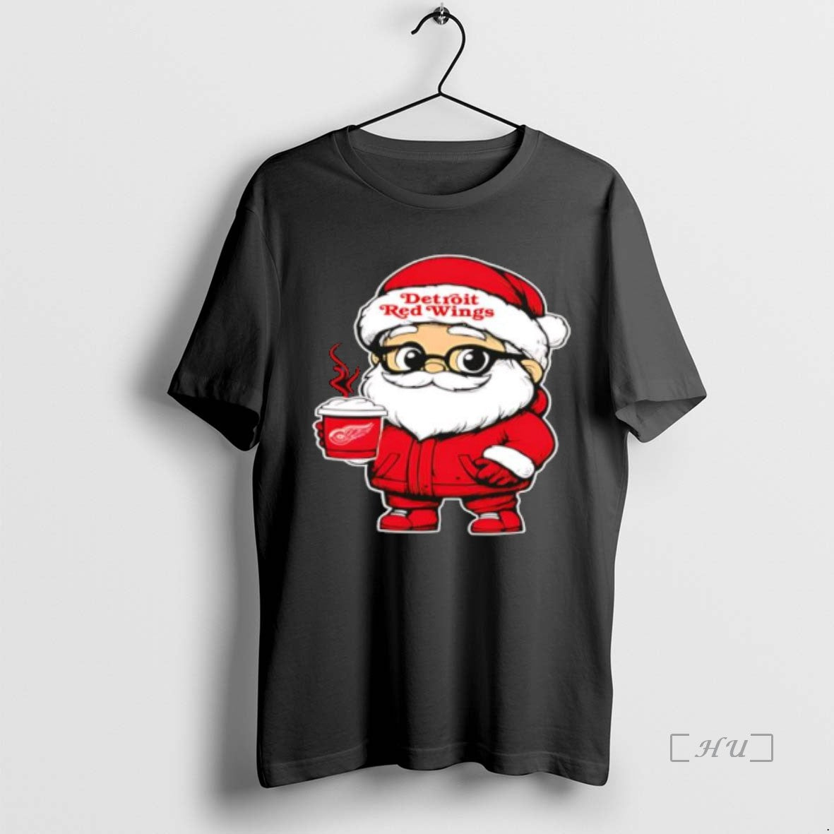 Officials Detroit Red Wings Santa Coffee Stylish T-Shirts, Hoodie, Sweatshirt | PopFlextees.com