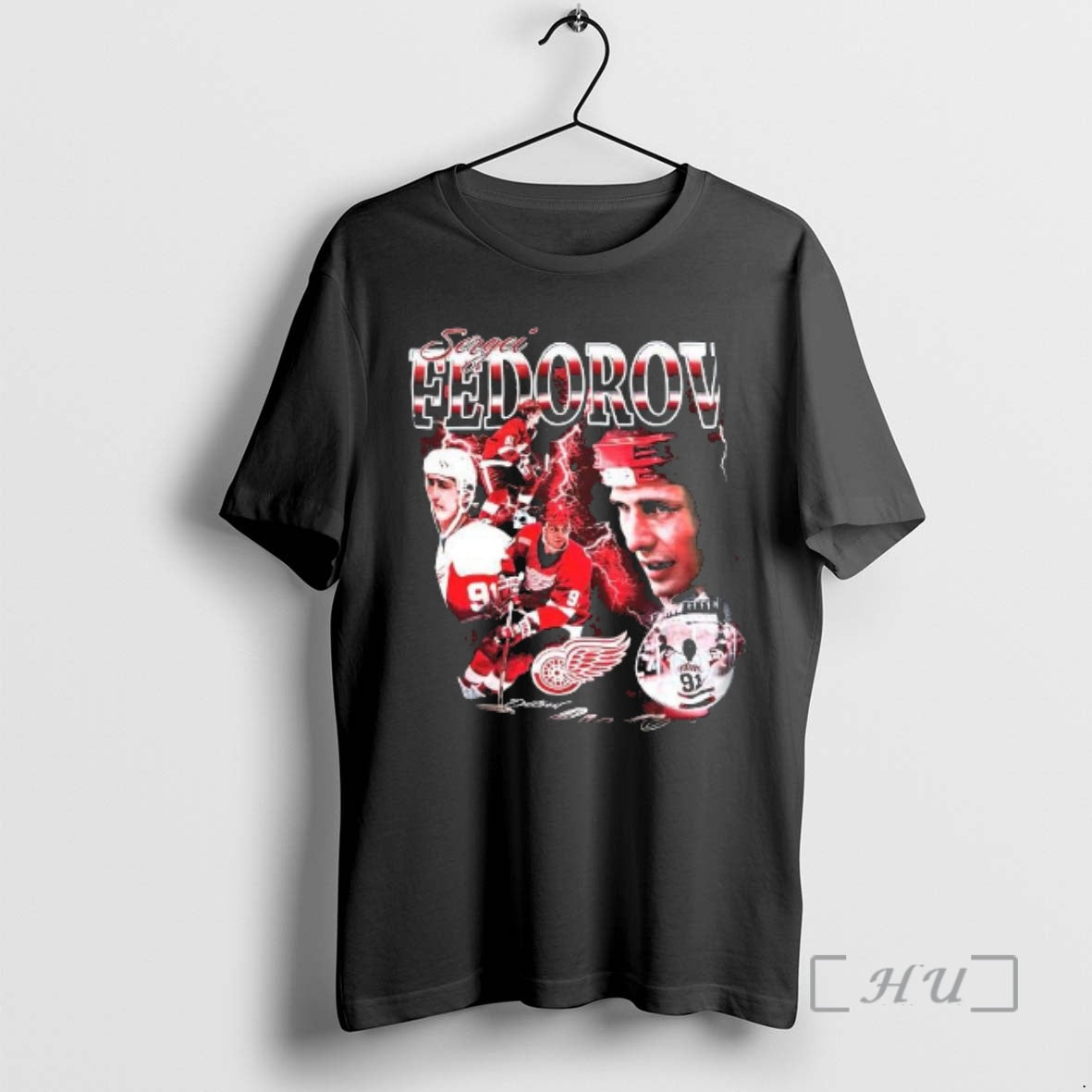 Officials Detroit Red Wings Sergei Fedorov Graphic T-Shirts, Hoodie, Sweatshirt | PopFlextees.com