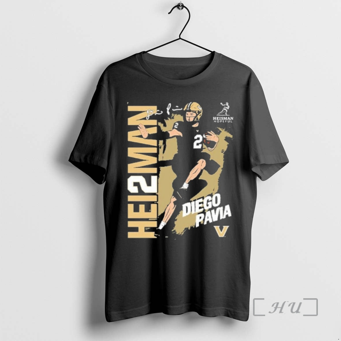 Officials Diego Pavia Vanderbilt Commodores Heisman Stance T-Shirts, Hoodie, Sweatshirt | PopFlextees.com
