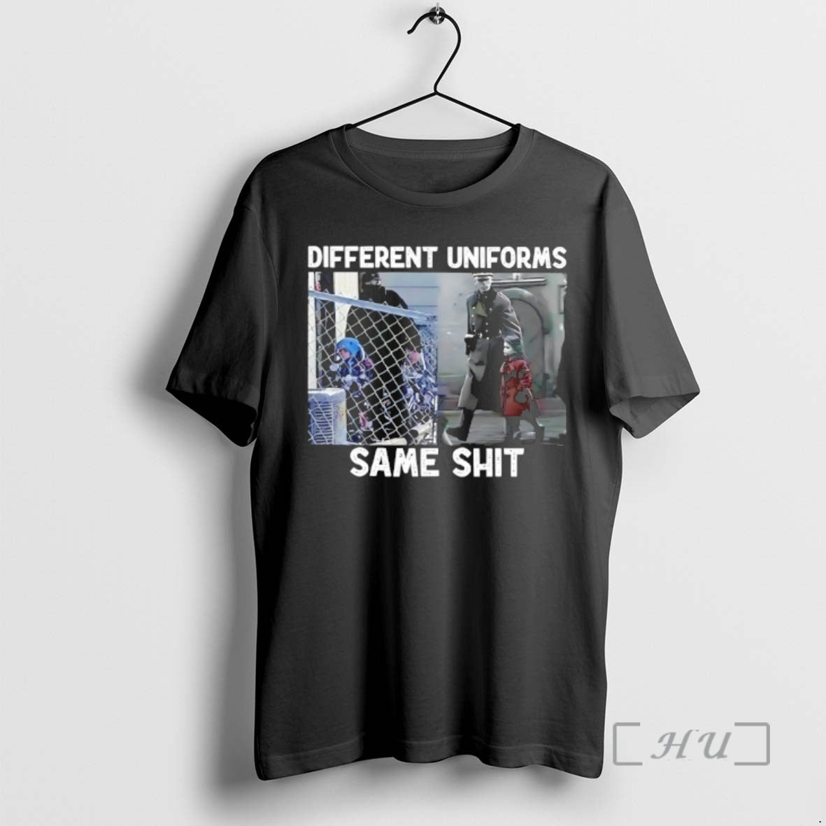 Officials Different Uniforms Same Shit Anti Fascism Ice Detain Child Graphic Premium T Shirts Sweater Hoodie, Sweatshirt