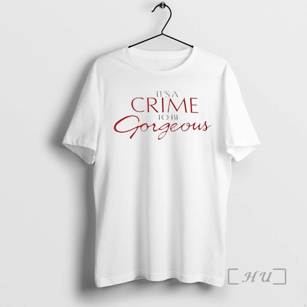 Officials Doja Its A Crime To Be Gorgeous Letter T-Shirts, Hoodie, Sweatshirt | PopFlextees.com