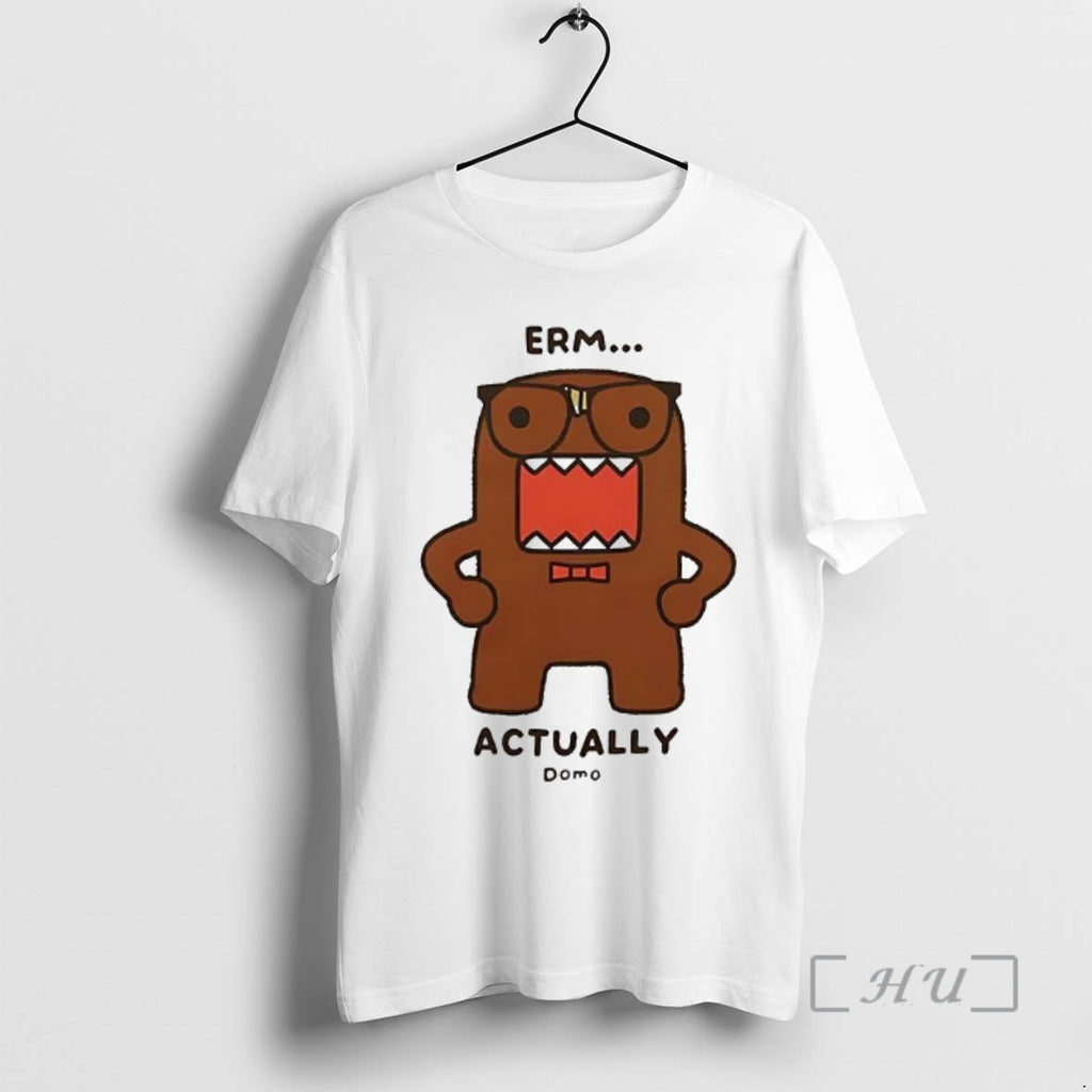 Officials Domo Kun Erm Actually Monster Cartoon T-Shirts, Hoodie, Sweatshirt | PopFlextees.com