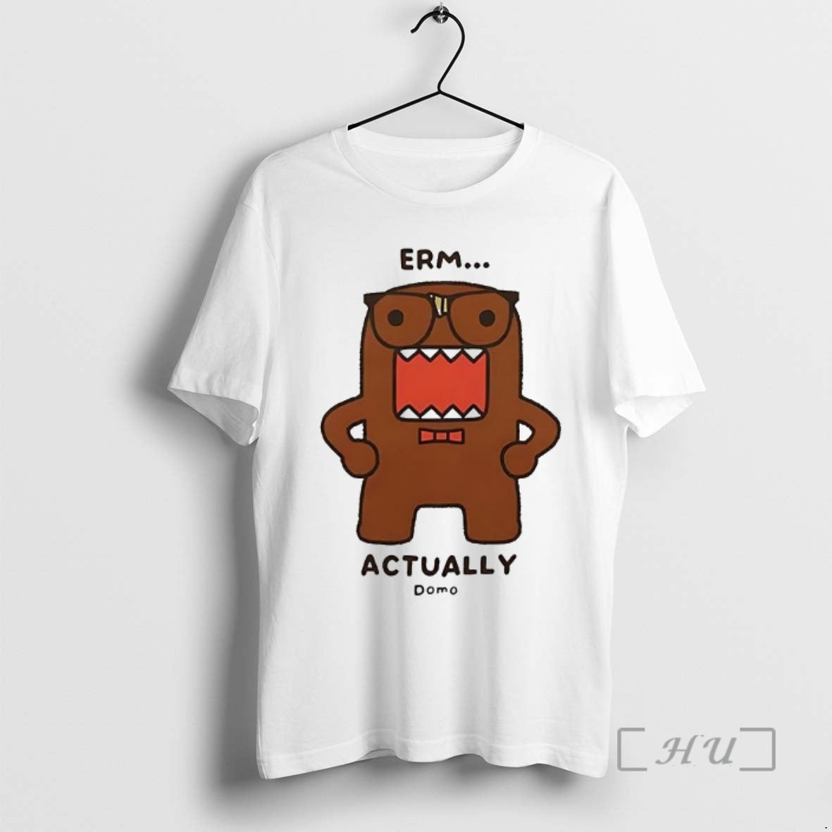 Officials Domo Kun Erm Actually Monster Cartoon T-Shirts, Hoodie, Sweatshirt | PopFlextees.com