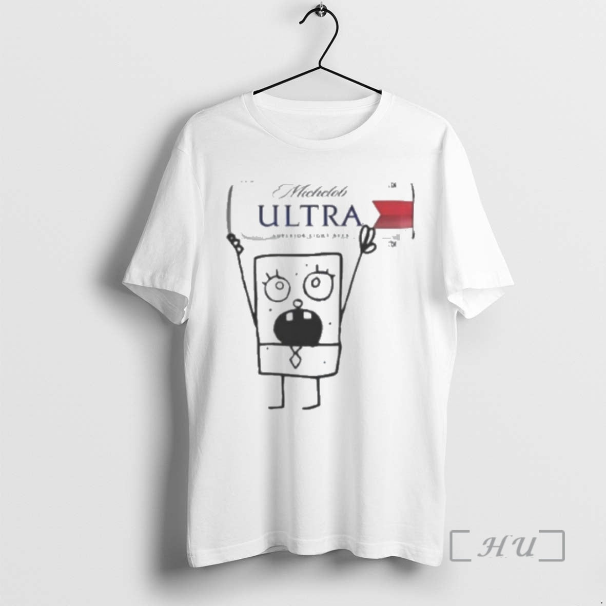 Officials Doodlebob Holding Michelob Ultra Superior Light Lager Beer Can T-Shirts, Hoodie, Sweatshirt | PopFlextees.com