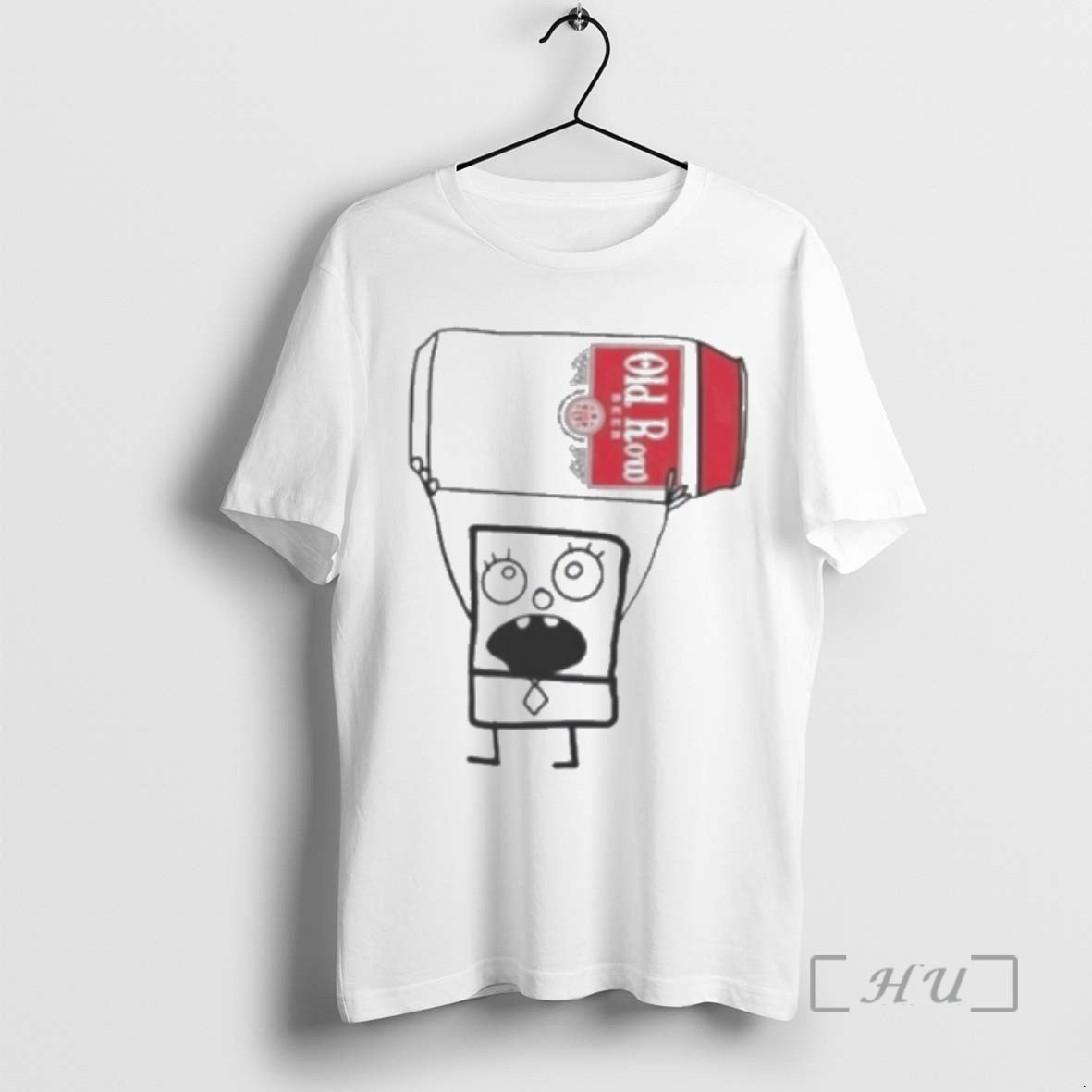 Officials Doodlebob Holding Old Row Beer Can T-Shirts, Hoodie, Sweatshirt | PopFlextees.com