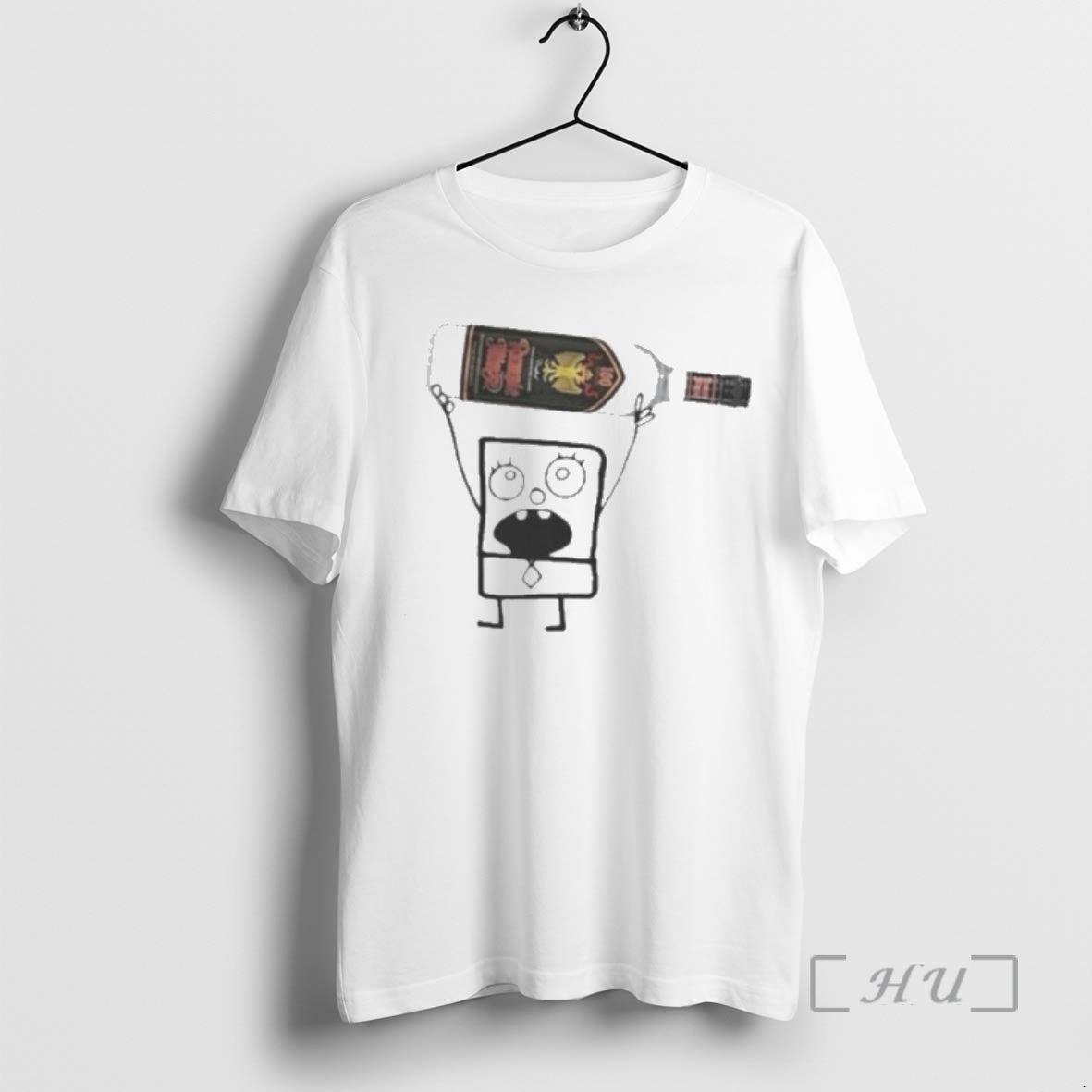Officials Doodlebob Holding Rumple Minze Peppermint Schnapps Can T-Shirts, Hoodie, Sweatshirt | PopFlextees.com