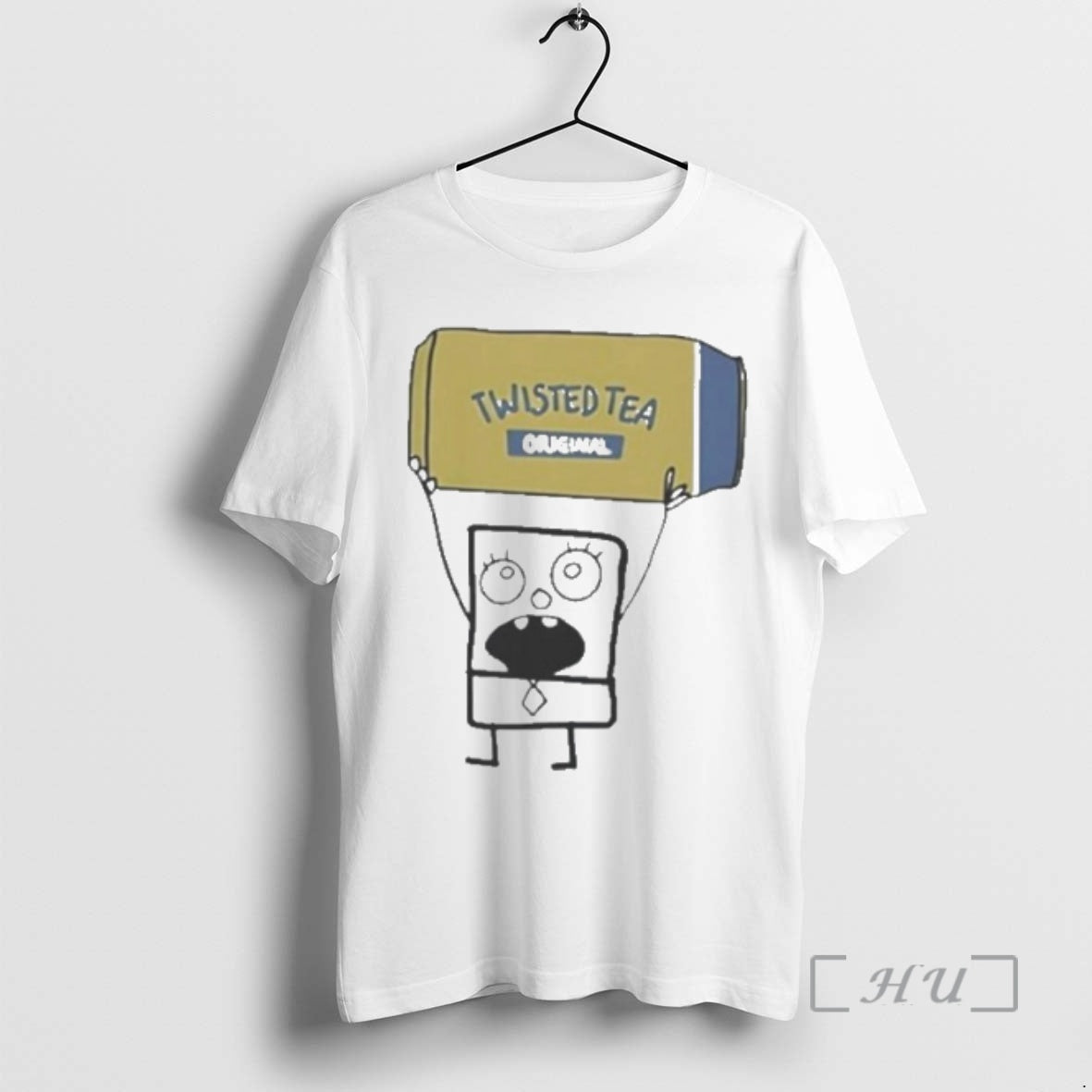 Officials Doodlebob Holding Twisted Tea Can T-Shirts, Hoodie, Sweatshirt | PopFlextees.com